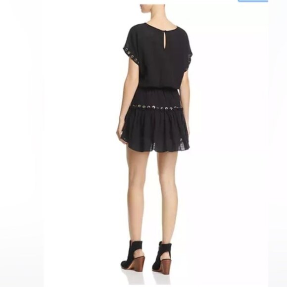 Misa Millie Mini Dress black with grommet detailing - Picture 2 of 12
